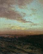 Alexei Savrasov Evening. Migration of birds, oil painting artist